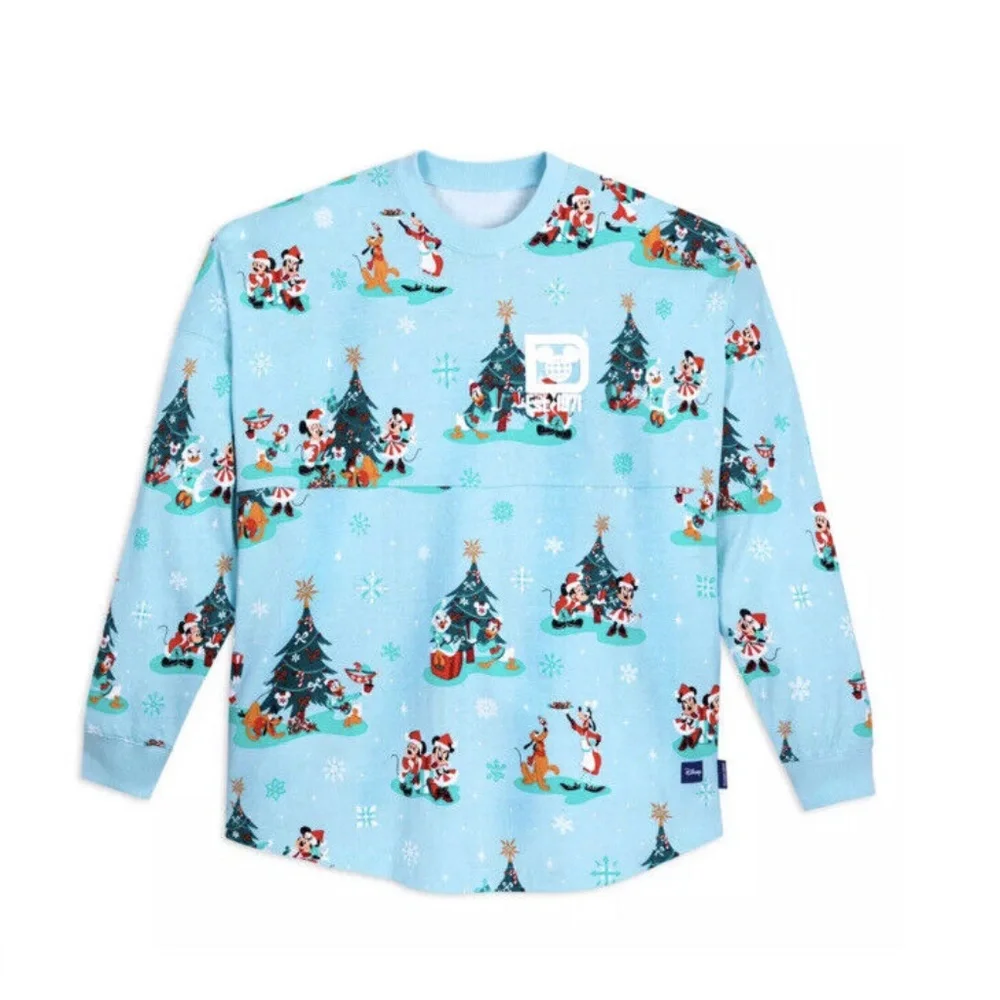 2023 Walt Disney World Christmas Holiday Blue Spirit Jersey Adult XXL 2XL - NEW - Picture 2 of 4